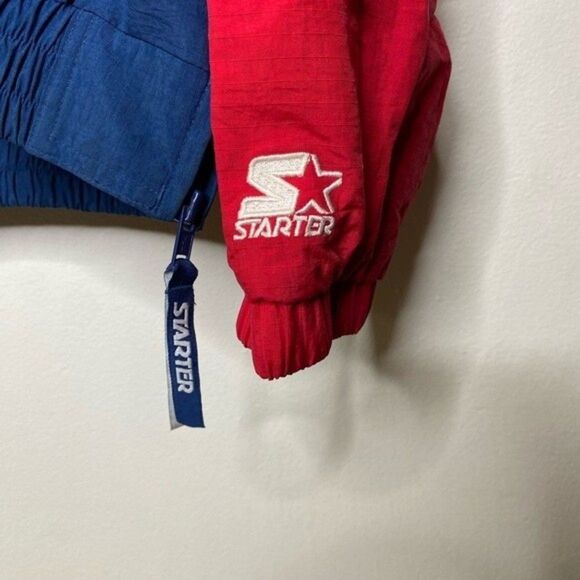 Vintage Cleveland Indians Starter wind breaker navy blue red white chief wahoo - Picture 4 of 12